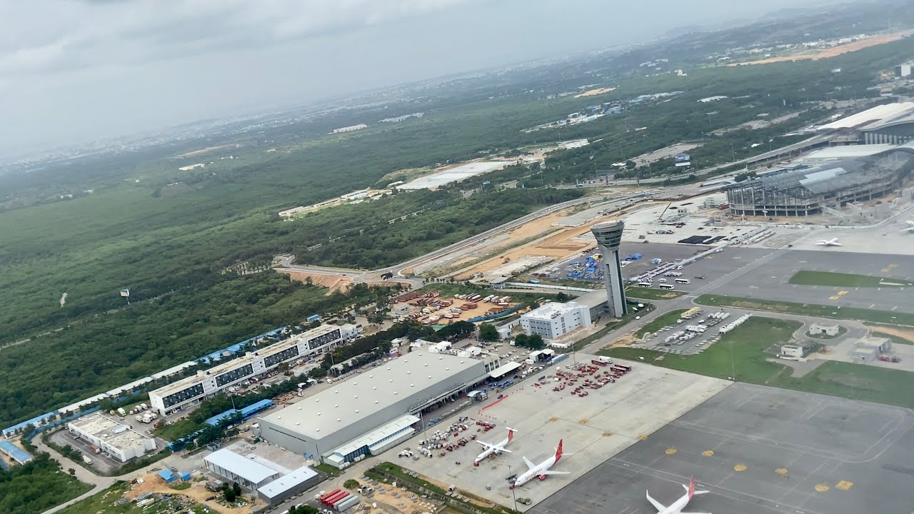Hyderabad Rajiv Gandhi International Airport Takeoff [4K]
