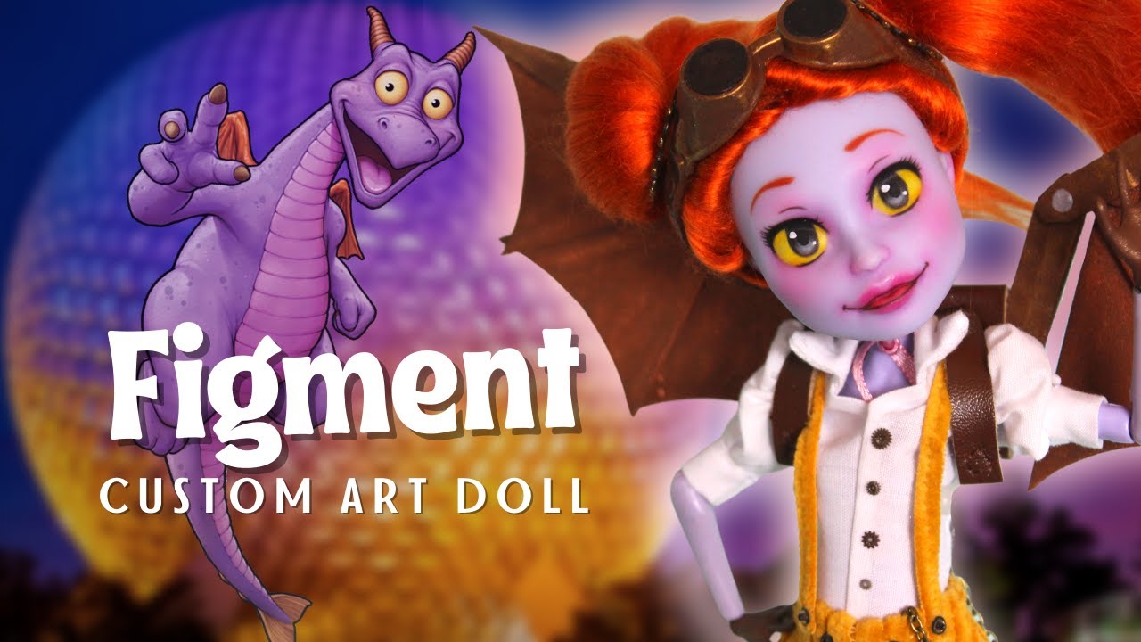 Disney Figment Custom Doll Repaint – Destination: Disney! Series – WDW EPCOT