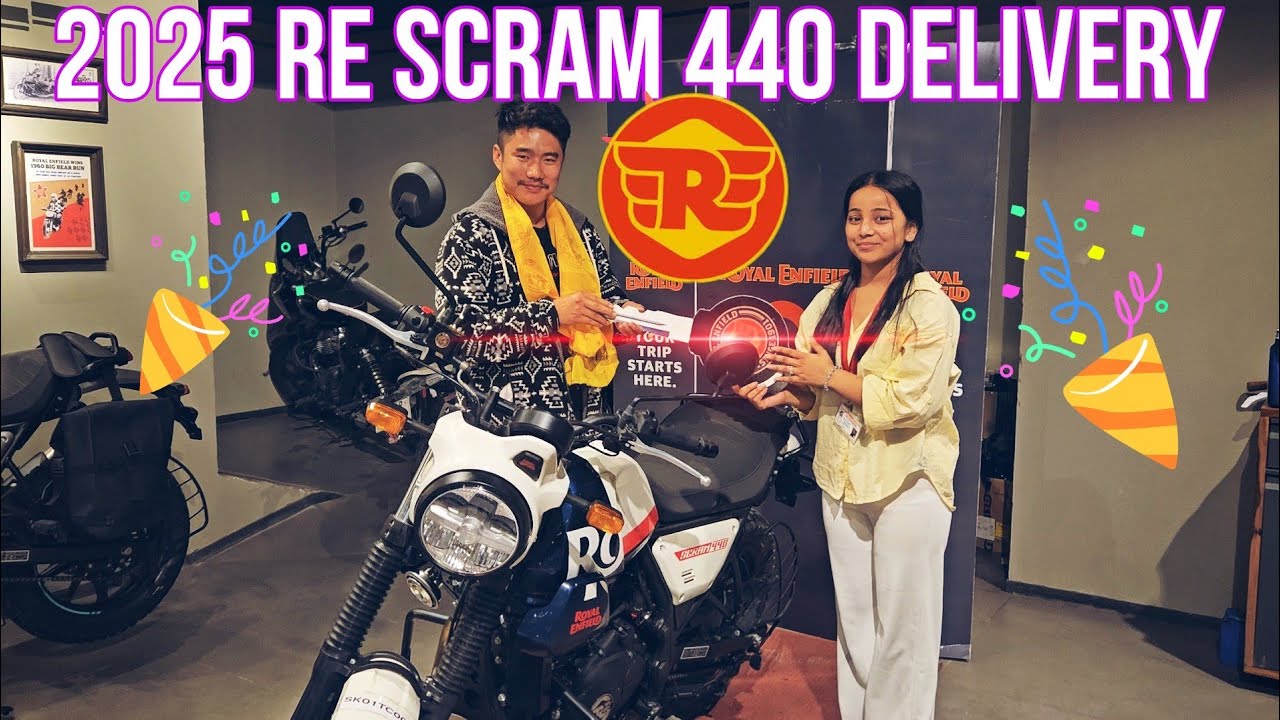 Finally 😊 Taking Delivery Of 2025 RE Scram 440 | TcL Vlogs