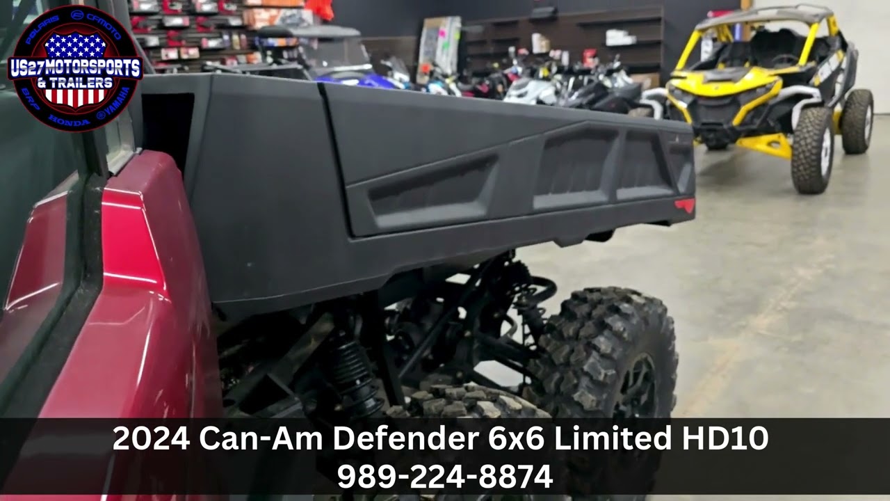 2024 Can Am Defender 6x6 Limited HD10 Walk around review  & For Sale.