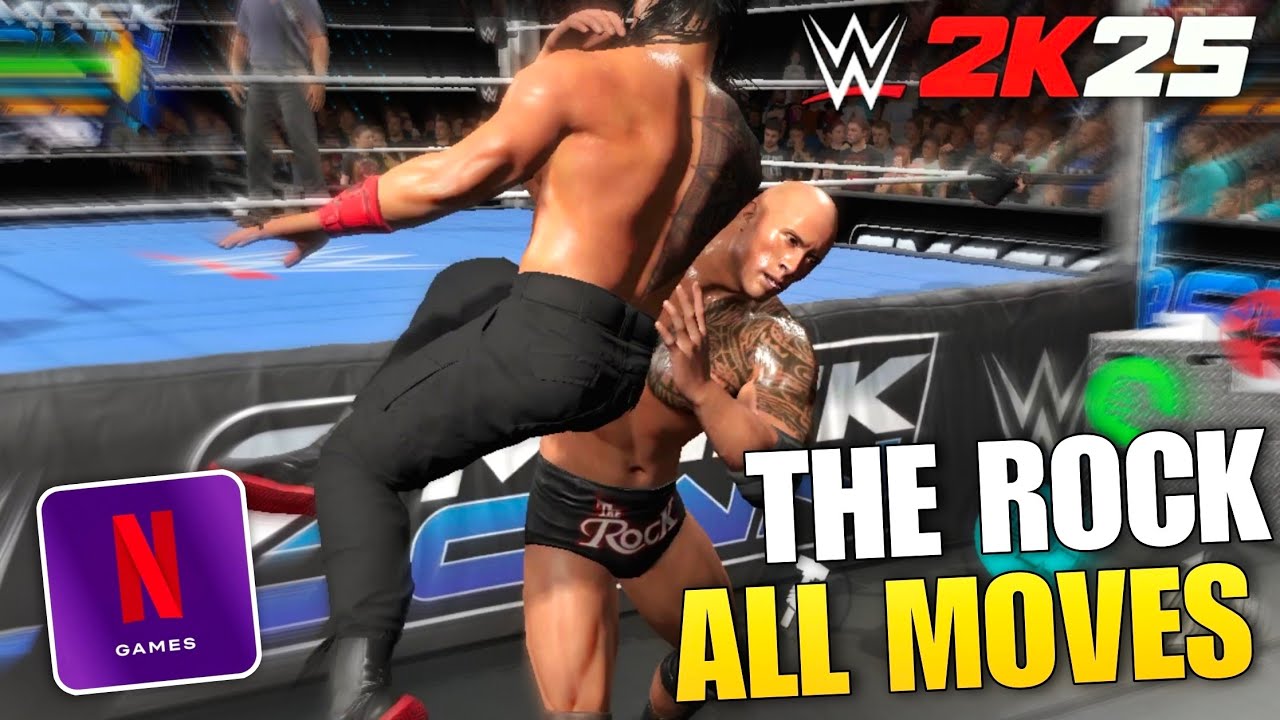 How to Use The Rock PERFECTLY — All Moves Explained | WWE 2K25 Android 🔥