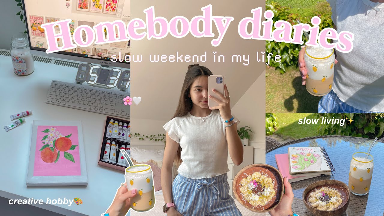 HOMEBODY DIARIES / idealny weekend w domu, slow living & kreatywne hobby offline✨🎨
