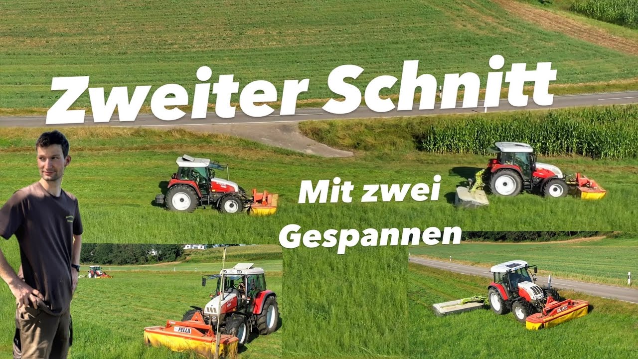 Emd Mähen | Steyr 9095 MT | Steyr 9086 | Bauernhofteam
