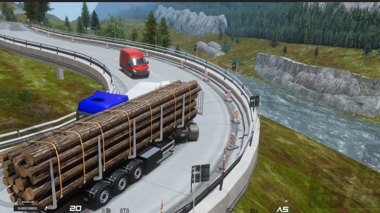 Next destination  with huge load #truckersofeurope3 🔥 