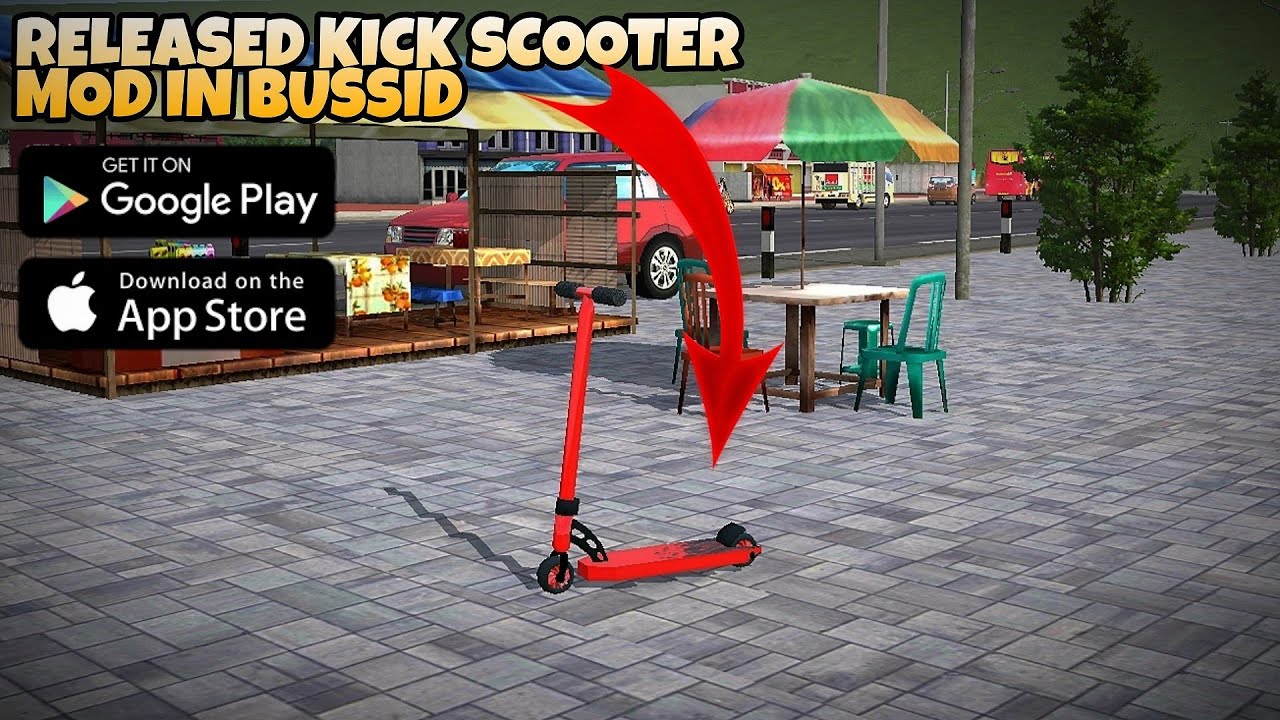 Released Kick Scooter Mod In Bus Simulator Indonesia - Bussid Car Mod - Bussid Bus Mod - Bussid