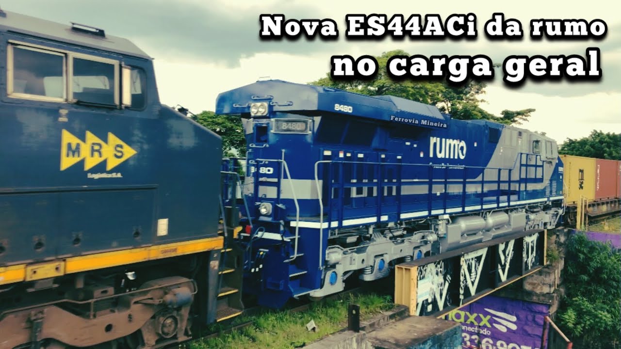 TRANSLADO DA NOVA ES44ACI 8480 DA RUMO JUNTO A COMPOSIÇÃO KER (CARGA GERAL)