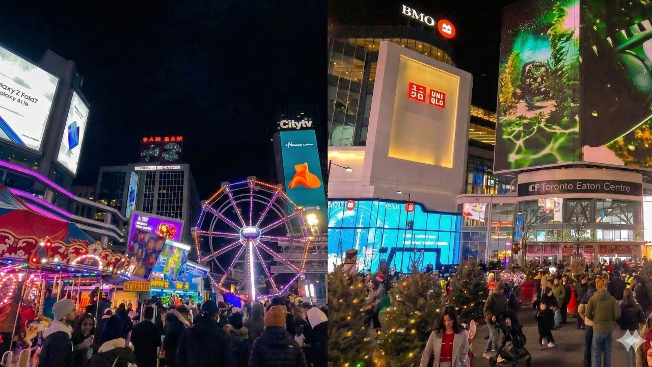 Winter Glow 2025 at Yonge-Dundas Square (Sankofa Square) ❄️ Full Tour | The Walk (Test) #4