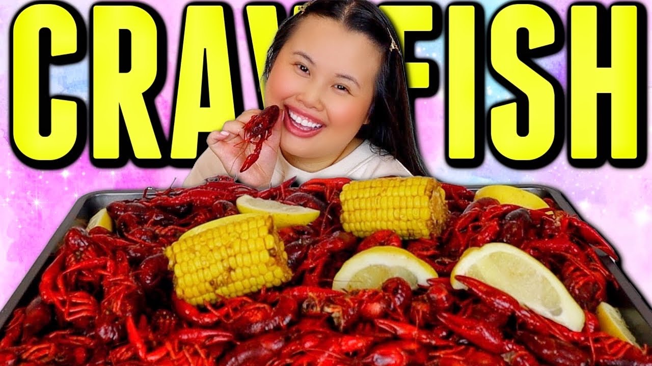 GIANT SEAFOOD BOIL CRAWFISH MUKBANG 먹방 EATING SHOW | LOUISIANA CRAWFISH BOIL