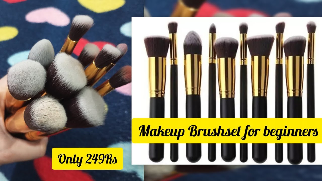Affordable Makeup Brush set for beginners #makeupbrushes #makeupbrushesreview 