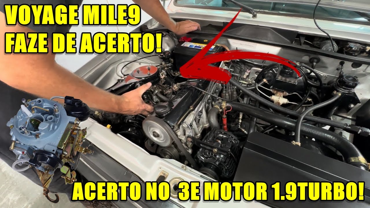 VOYAGE 1.9TURBO CARBURADOR 3E + COMEÇO DO ACERTO/PARTE 1