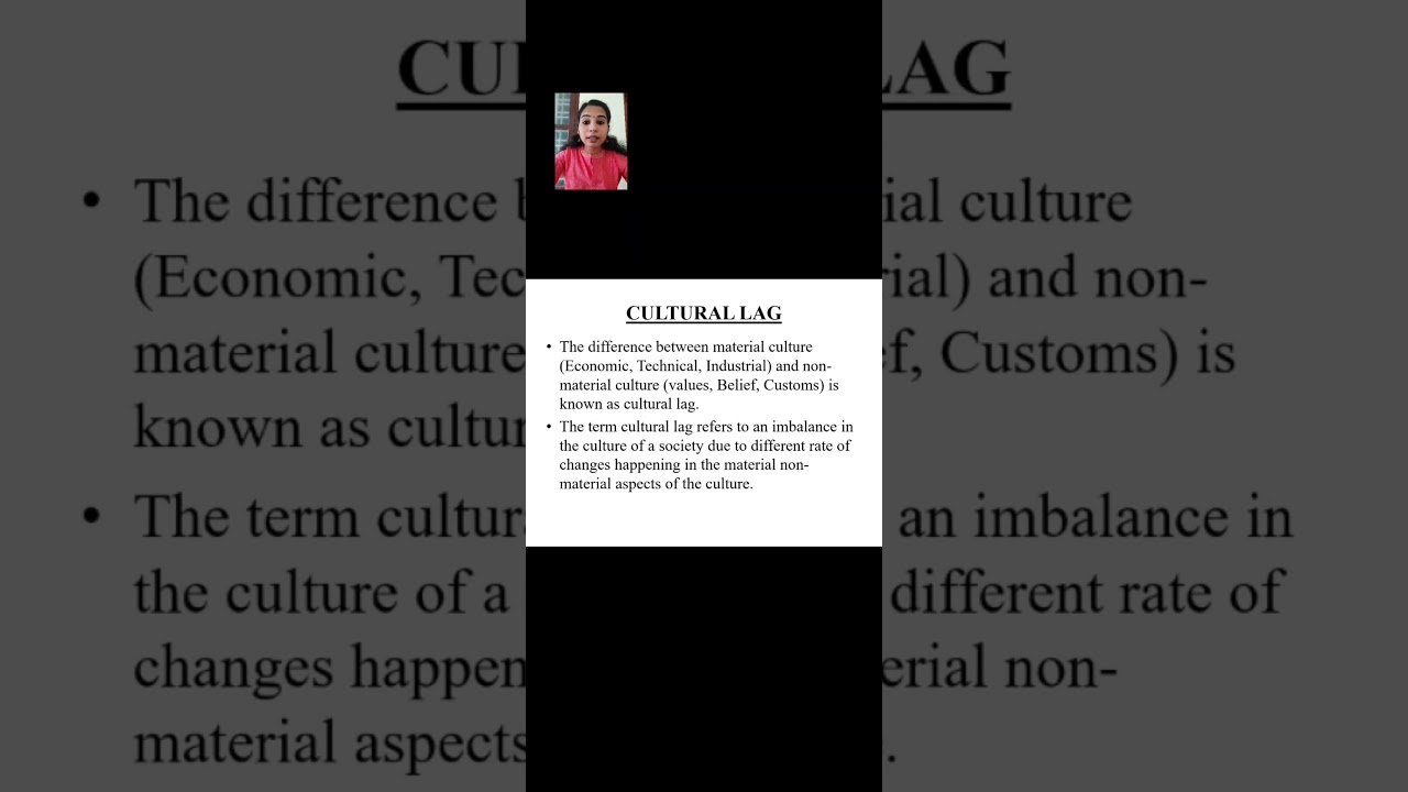 Culture - Acculturation, Enculturation, Cultural lag, Cultural Inertia, Cultural diffusion
