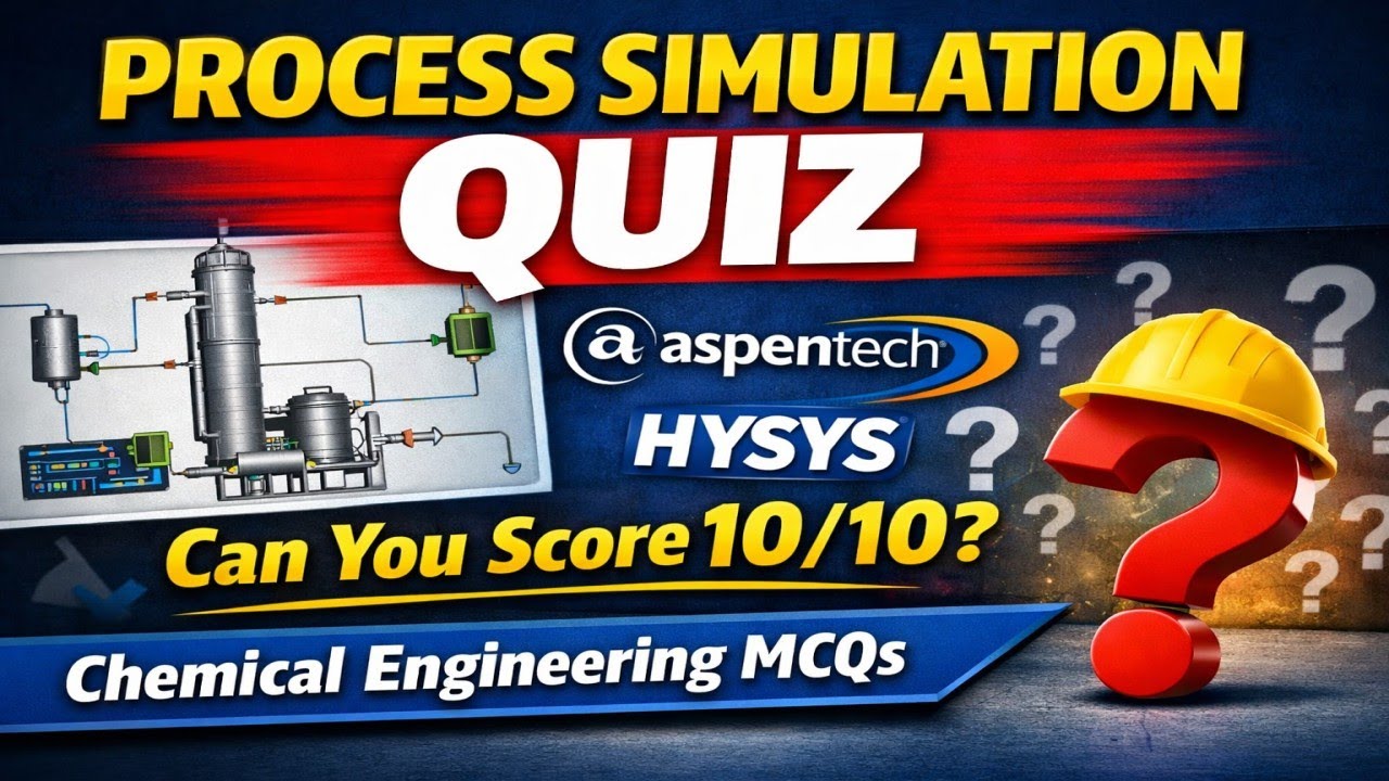Process Simulation Quiz for Chemical Engineering | Aspen Plus & HYSYS | Test Your Skills