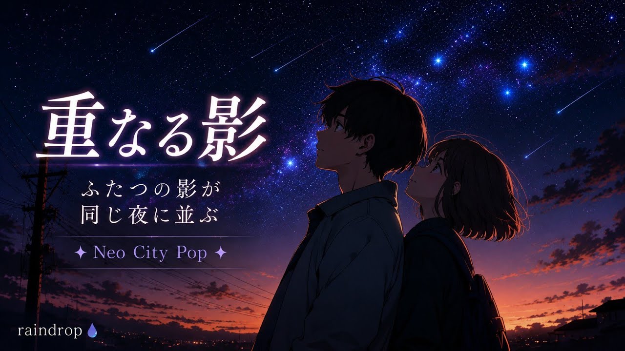 🎵FREE* 重なる影 ✦ ふたつの影が同じ夜に並ぶだけ。言葉はそこに残したまま ✦ Emotional / Neo City Pop