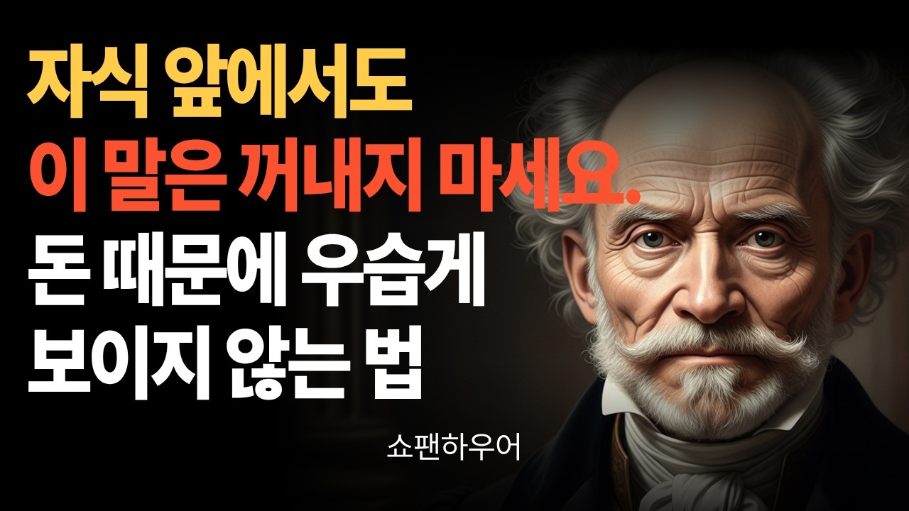 음... 그 말은 꺼내지 말았어야 했다. 훌륭한 모임에서도 절대 선을 넘지 마세요. 지나치지 않는 대화가 노후의 품격을 만듭니다.#쇼펜하우어 #행복한노후 #오디오북