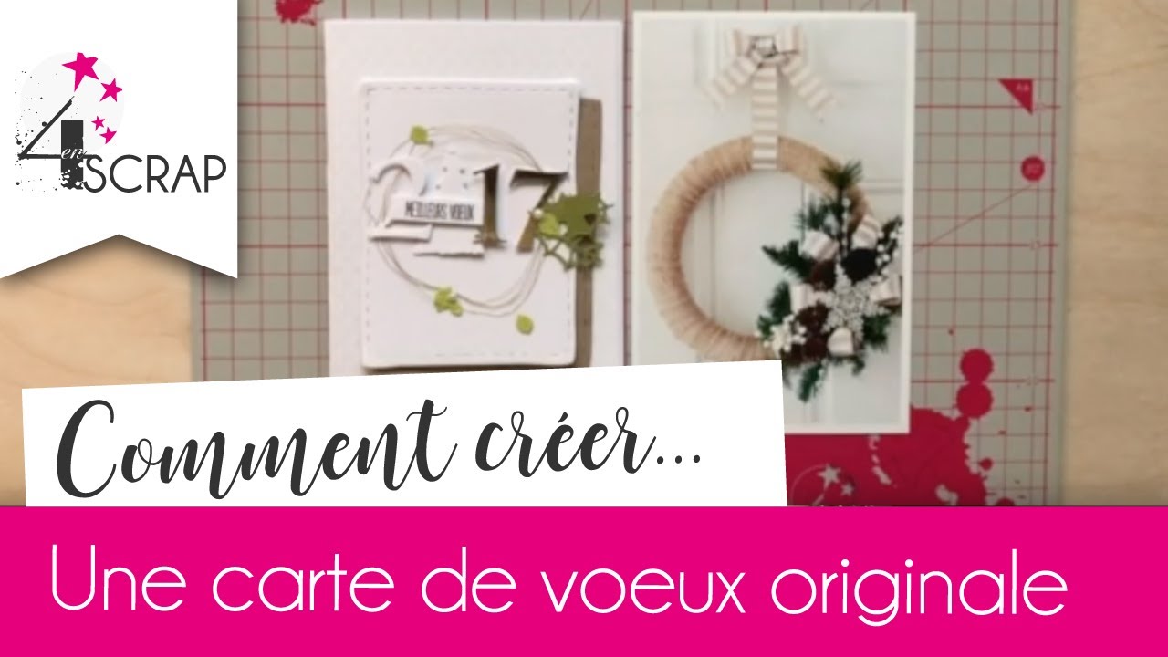 Tuto Scrapbooking Carte de voeux originale par Nécureuil 