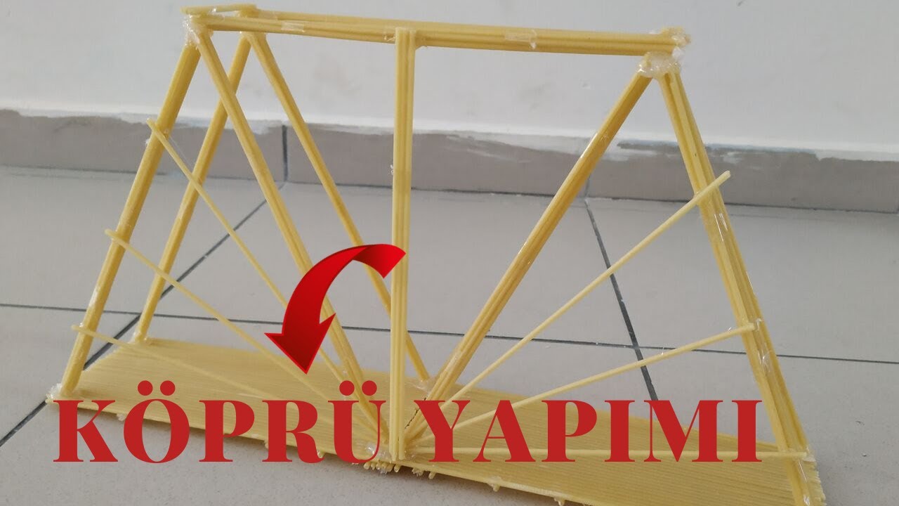 MAKET KÖPRÜ YAPIMI / KÖPRÜ YAPIMI MAKET -teknoloji tasarım- KOLAY köprü