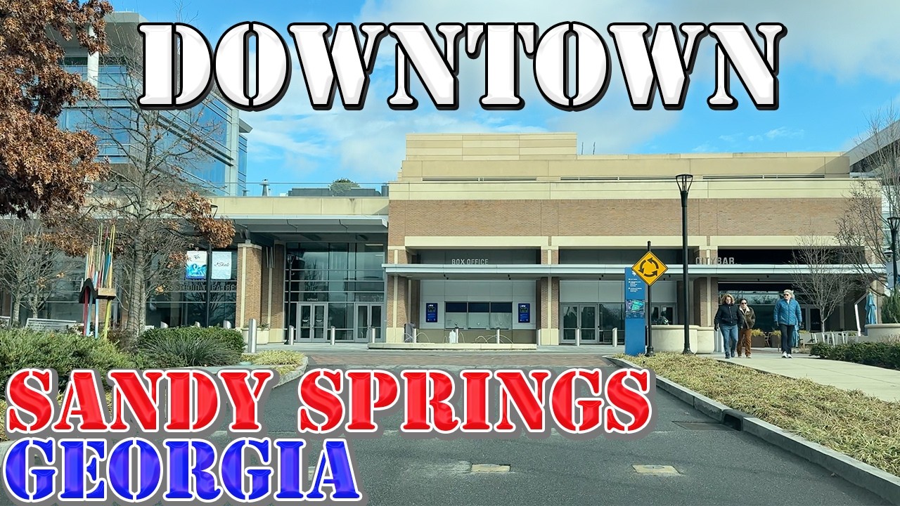 Sandy Springs - Georgia - 4K Downtown Drive