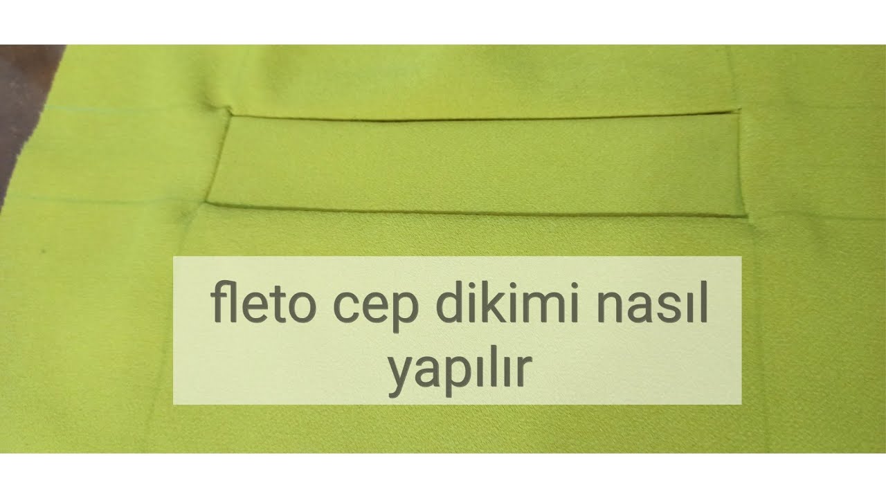 Çok pratik kolay tek fleto cep nasıl yapılır?How to sew very practical and easy single fillet pocket