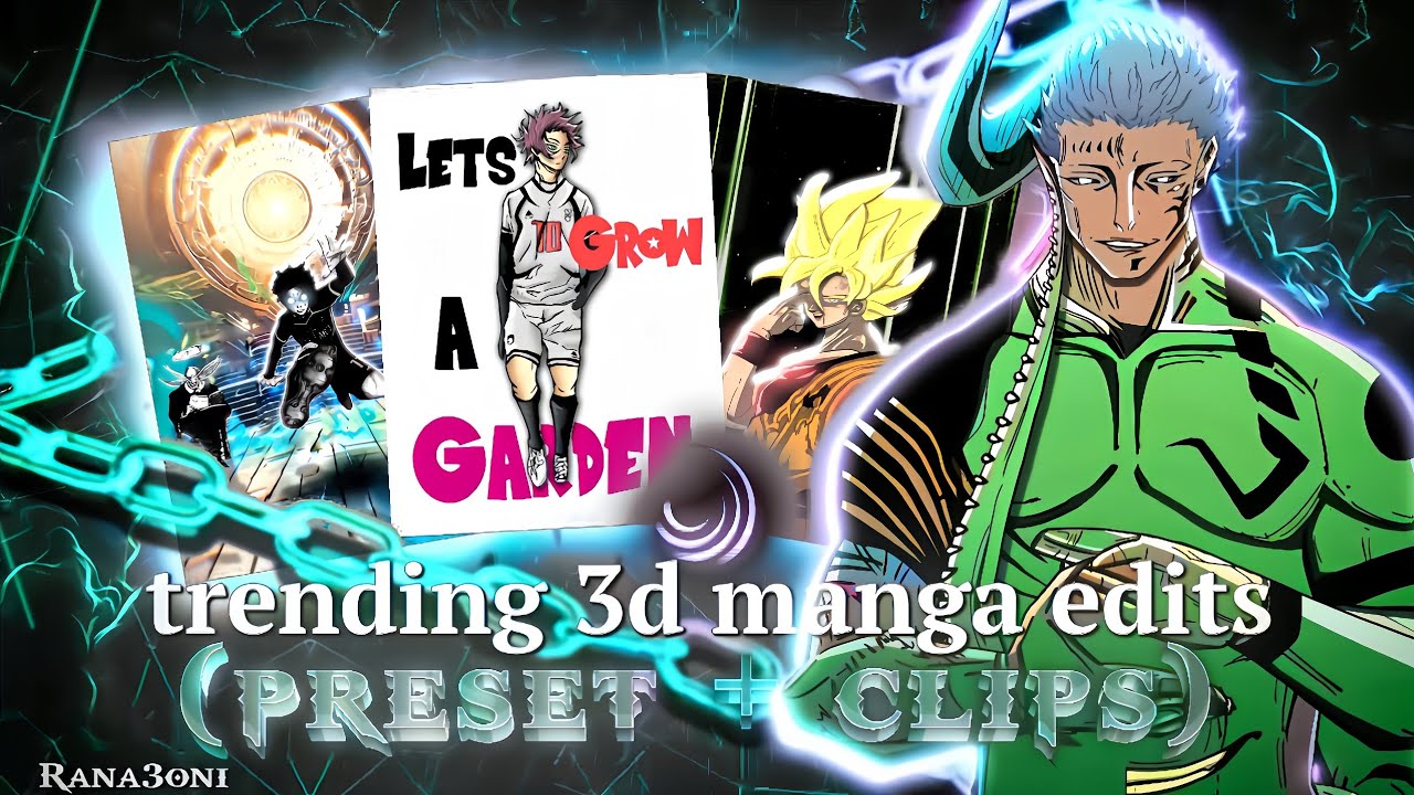 Free 3D Manga Edit Presets 🔥 | Google Drive Link (Alight Motion)