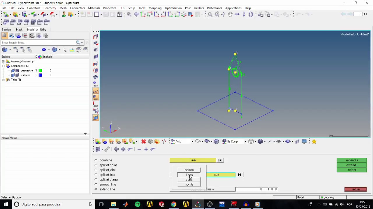 HyperMesh Tutorial HM-2040: Creating and Editing Line Data