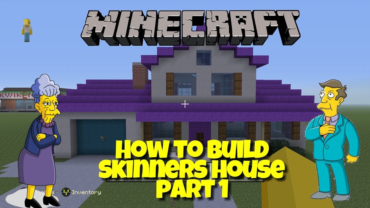 Minecraft Springfield Project - How to Build Skinners house Pt1