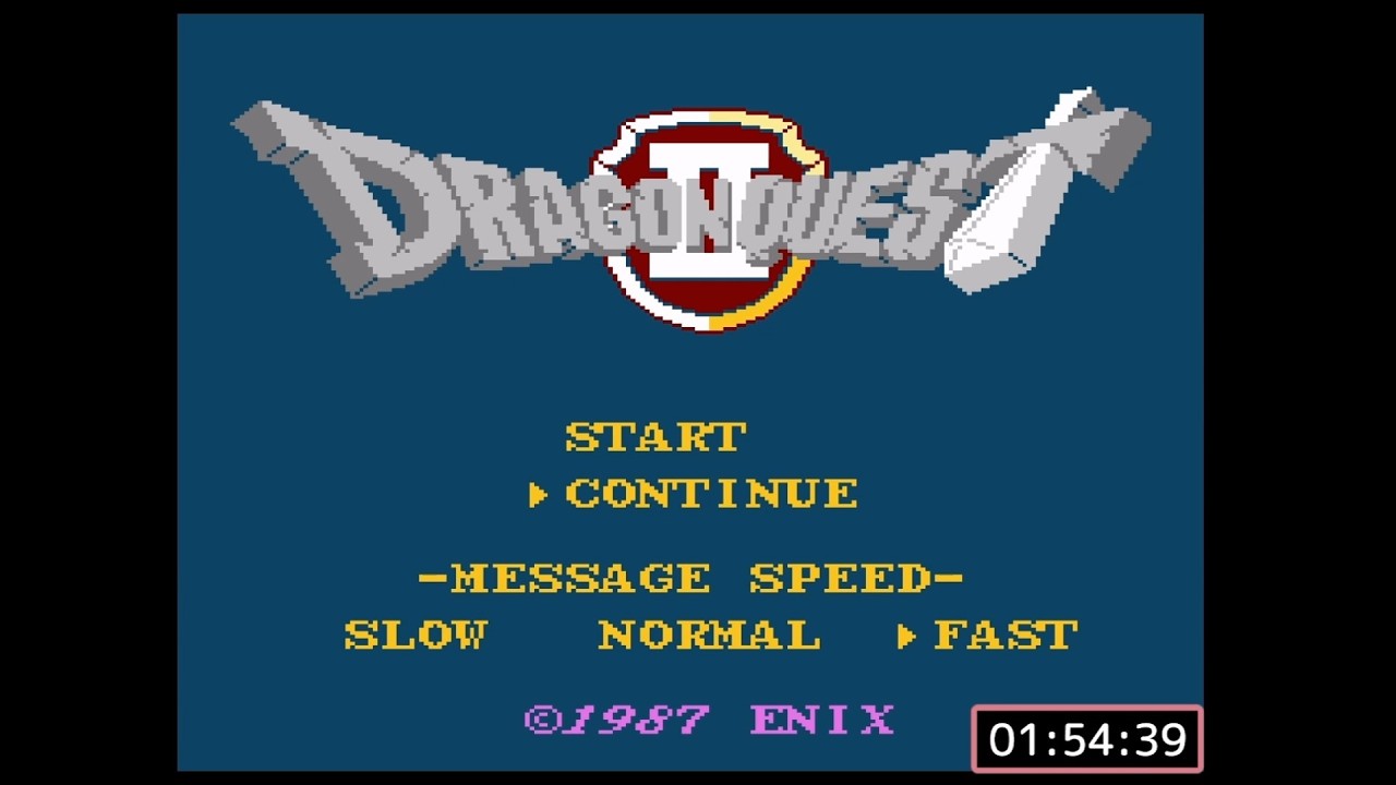 FC版DQ2RTA _4時間35分24秒_無編集
