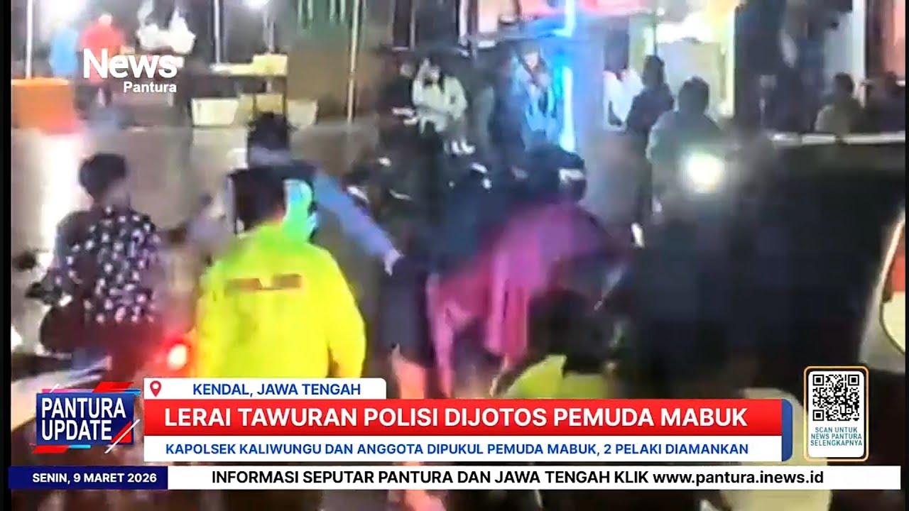 Membubarkan tawuran di saat sahur, dua anggota polisi di Kendal dipukul pria mabuk