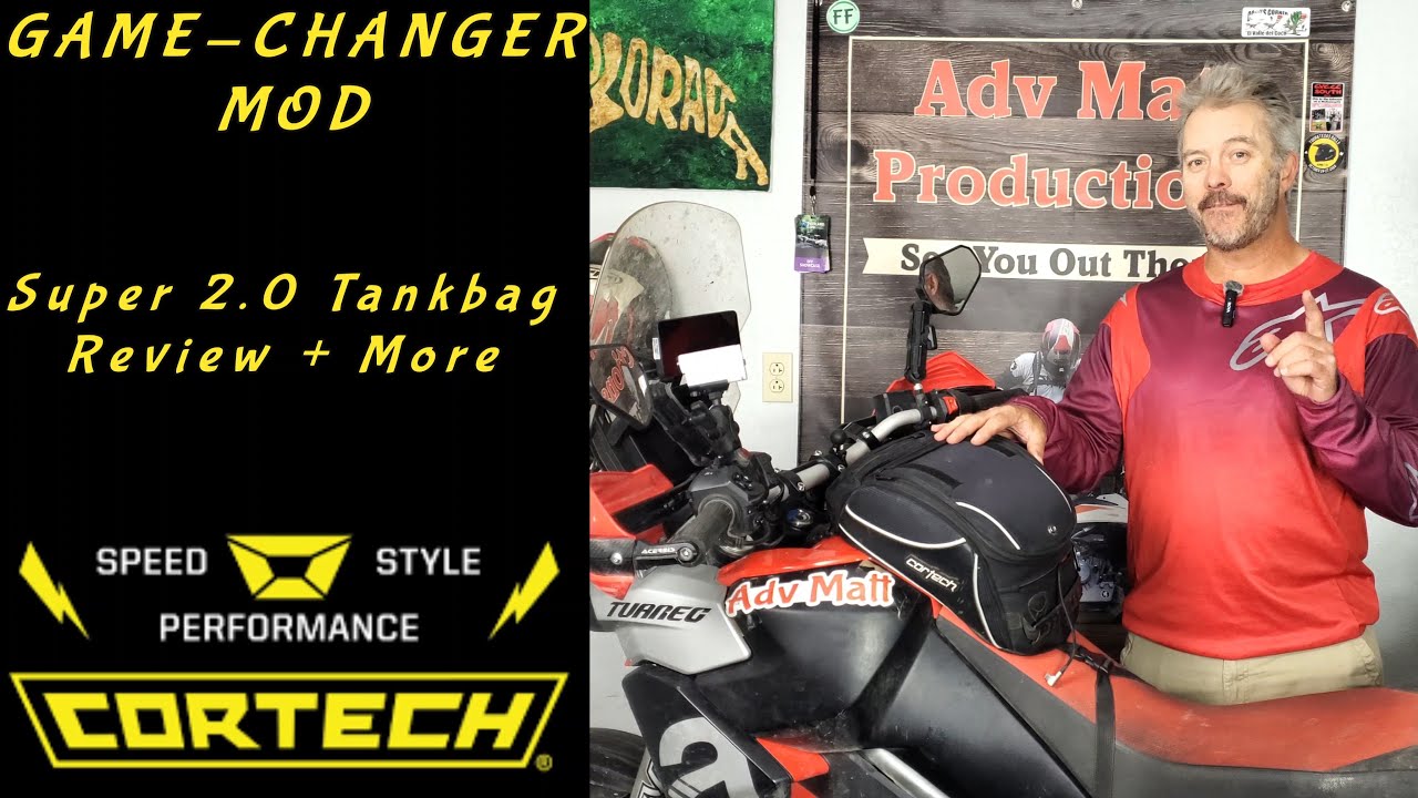 Обзор сумки на бак Cortech Super 2.0 + самодельная модификация для увеличения мощности (идеальный...