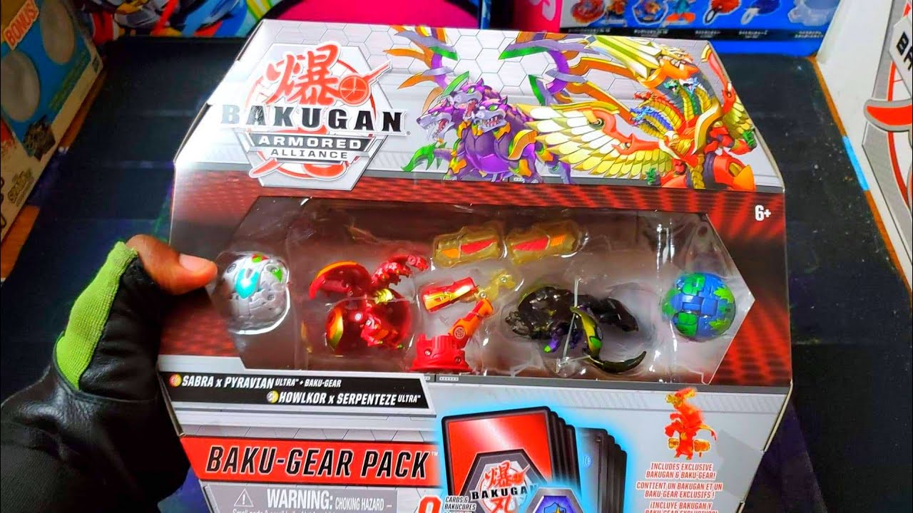 NEW BAKUGAN ARMORED ALLIANCE SABRA PYRAVIAN HOWLKOR SERPENTEZE BAKUGEAR PACK UNBOXING!