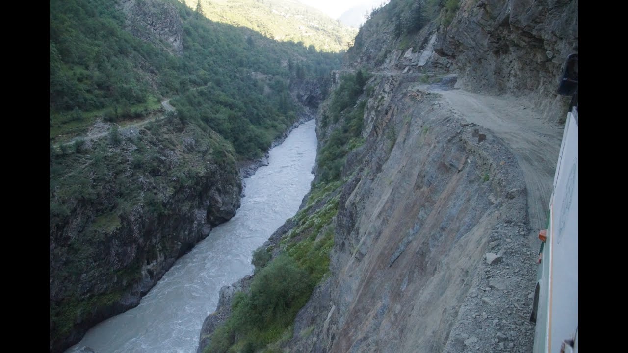 Killer Roads of the Himalaya: Keylong - Killar - Kishtwar Part 3 The Gorge in daylight