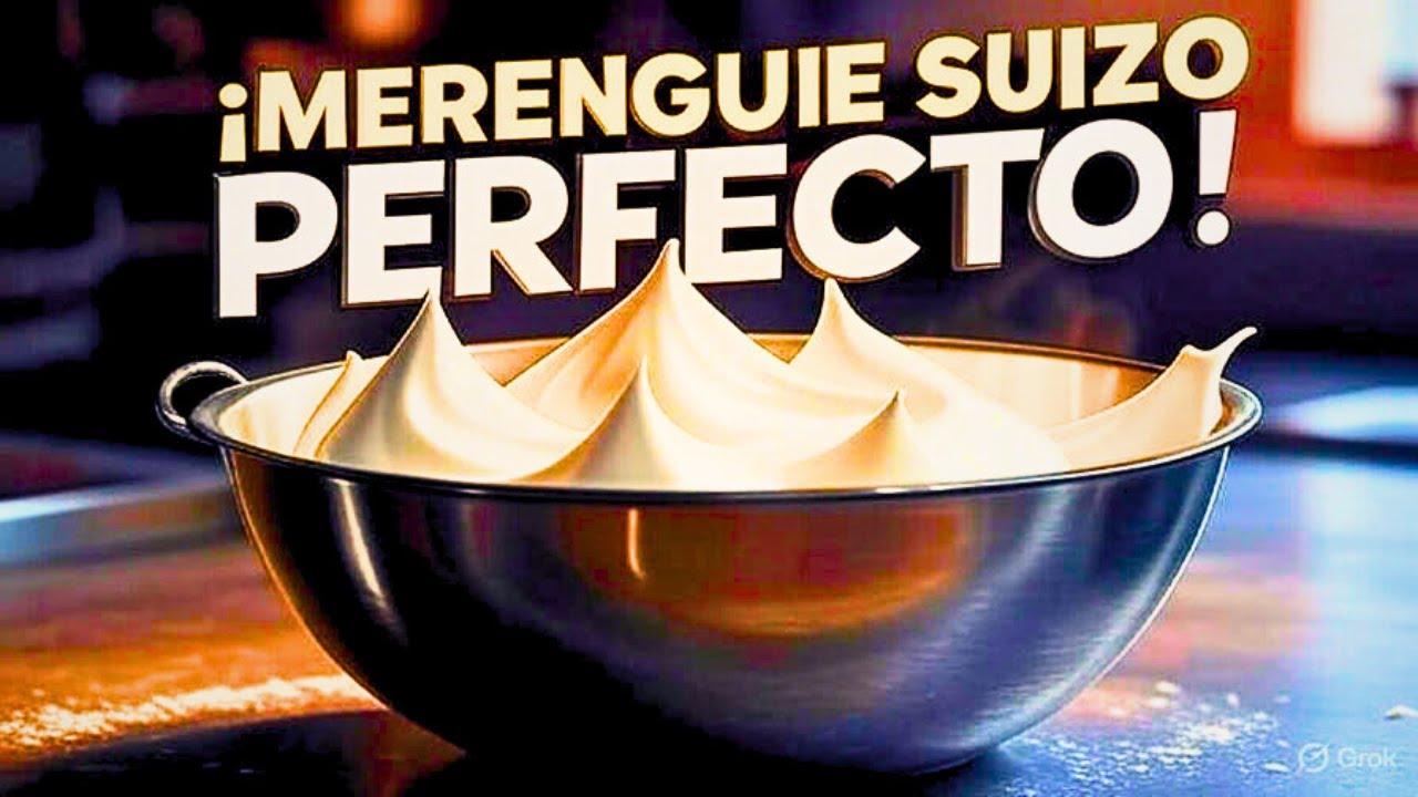 👉¡MERENGUE SUIZO PERFECTO! Brillo Espejo, Estructura de Acero y Cero Grumos 📝Receta Paso a Paso