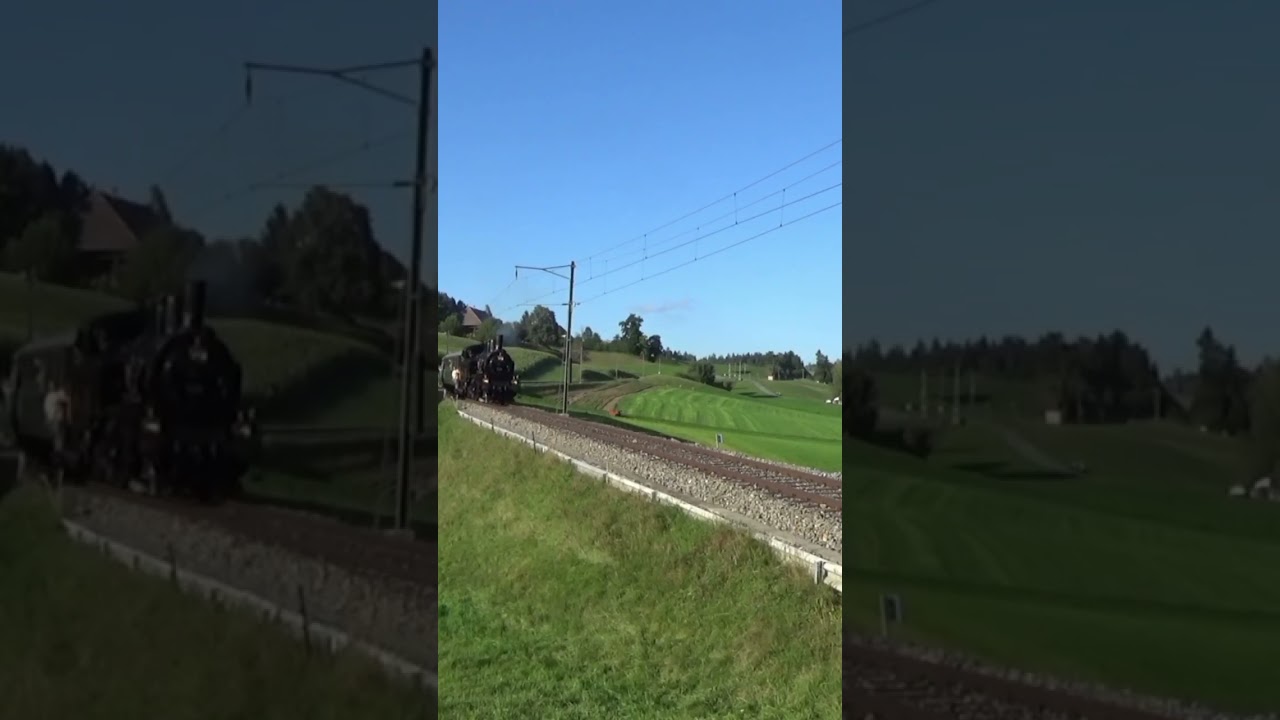 Eb 3/5 5810 (Habersack) mit einem Fotozug in der Nähe von Sumiswald- Grünnen