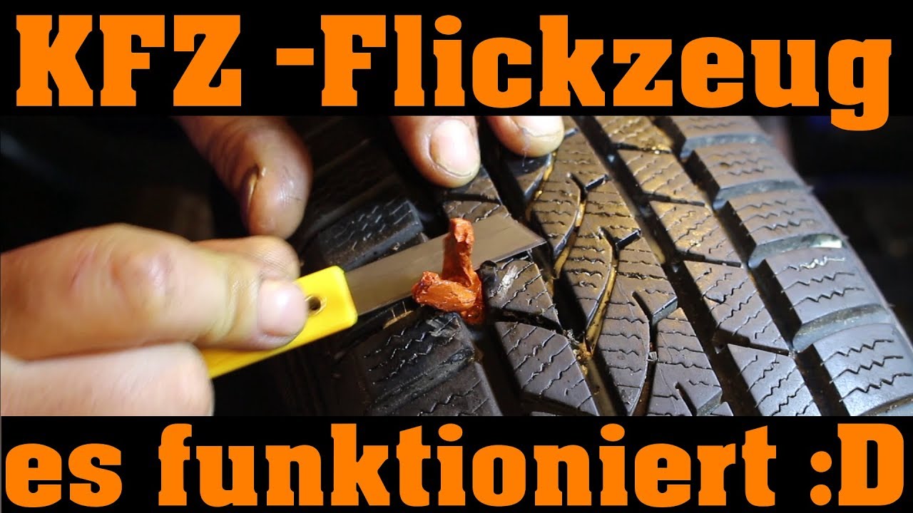 KFZ - Reifenflickset / Flickzeug und das Loch ist dicht! 😀🔧