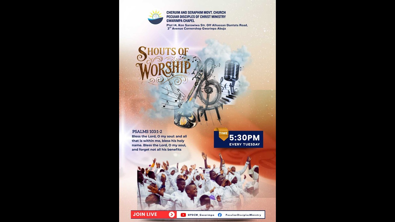 TUESDAY||  SHOUTS OF WORSHIP || 17TH FEB. 2026