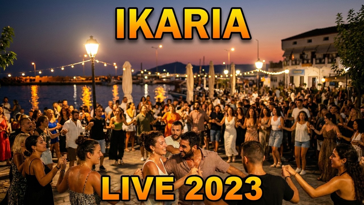 Εύδηλος IKARIA Greece 2023 TO GLENTI at Port Evdilos, Ikaria Island, Aganta band Live Fest HD