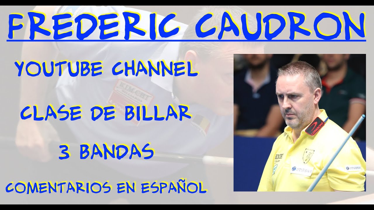 Clases de billar a 3 bandas en Español con Frédéric Caudron