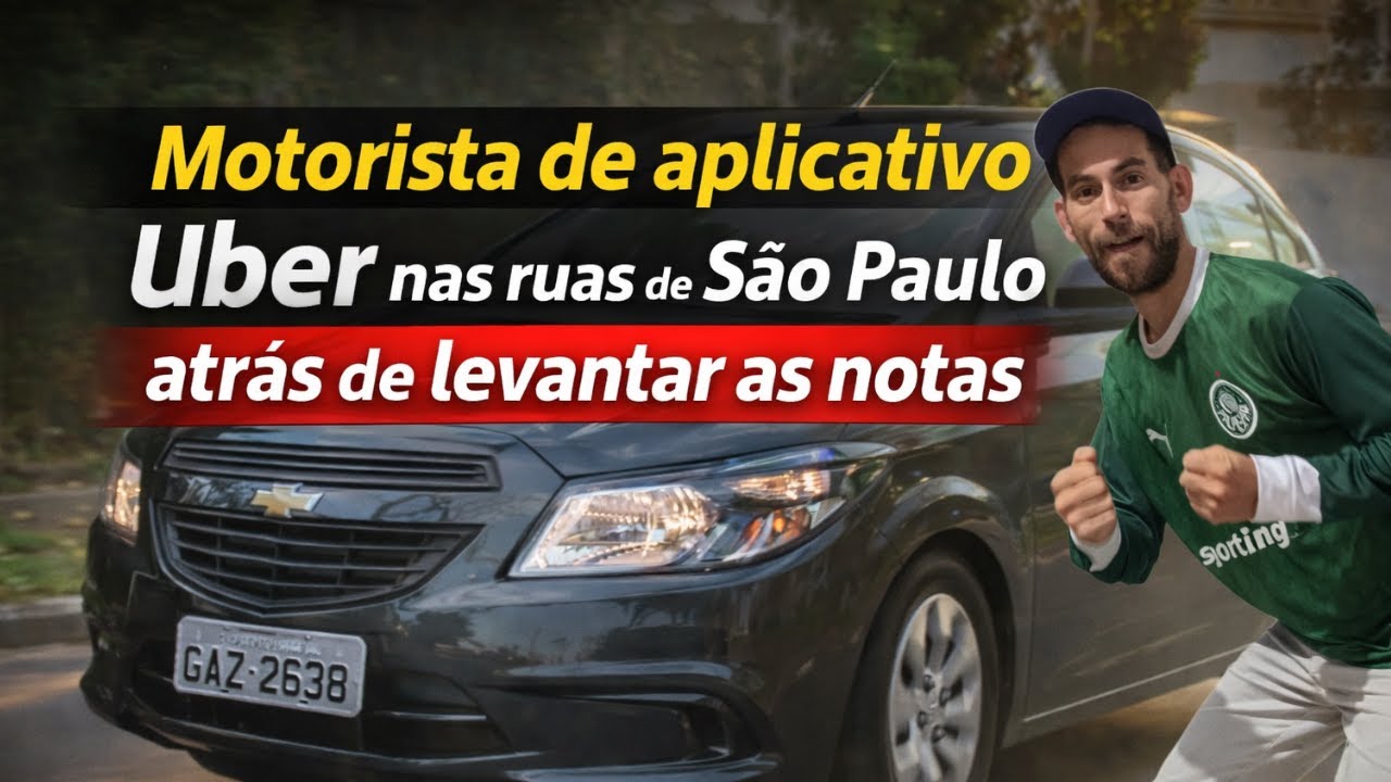 Uber nas ruas de SP AO VIVO | Correndo atrás das notas 💵