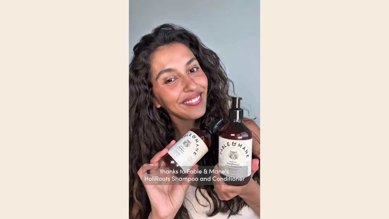 Enter hydration heaven with Fable & Mane's HoliRoots Shampoo and Conditioner