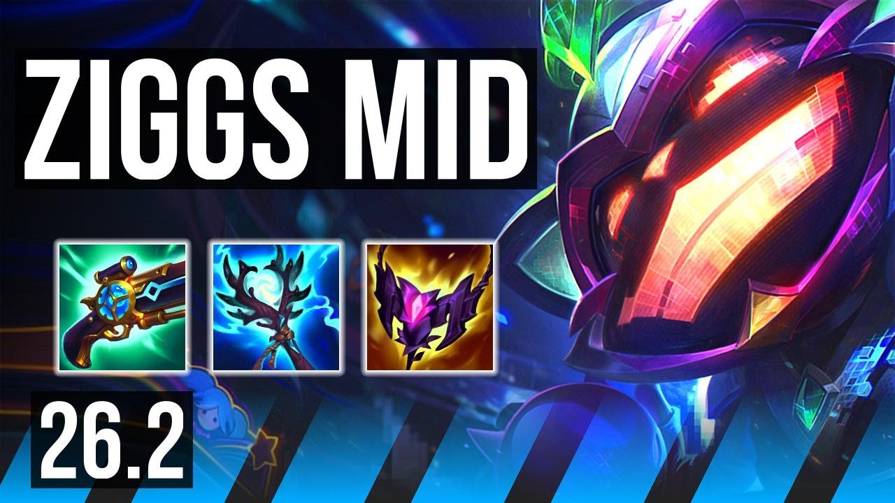 ZIGGS vs AHRI (MID) | 48K damage | EUW Grandmaster | 26.2