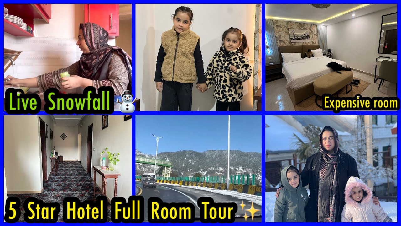Our 5 Star Luxury Hotel Room Full Tour💕Itny Expensive Hotel Mai Stay Q Kiya|Bht Ziada SnowFall Dkhi