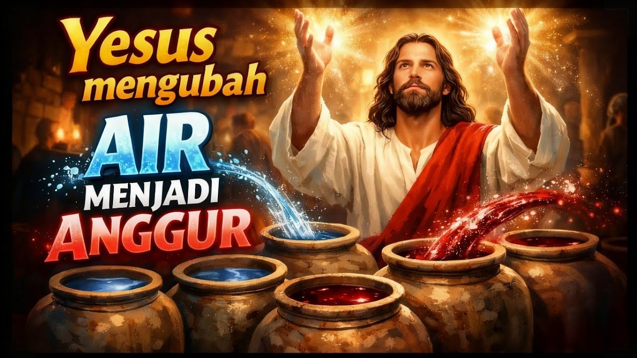 Cerita Alkitab : Yesus mengubah air menjadi anggur