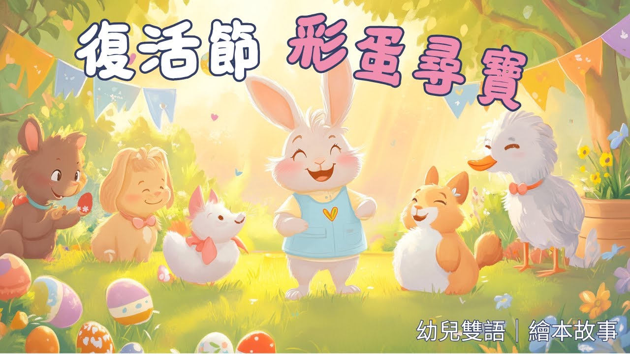 【復活節的彩蛋尋寶】復活節故事  | 幼兒雙語故事 中英文學習 親子共讀  語言啟蒙 #JollyPonyStory