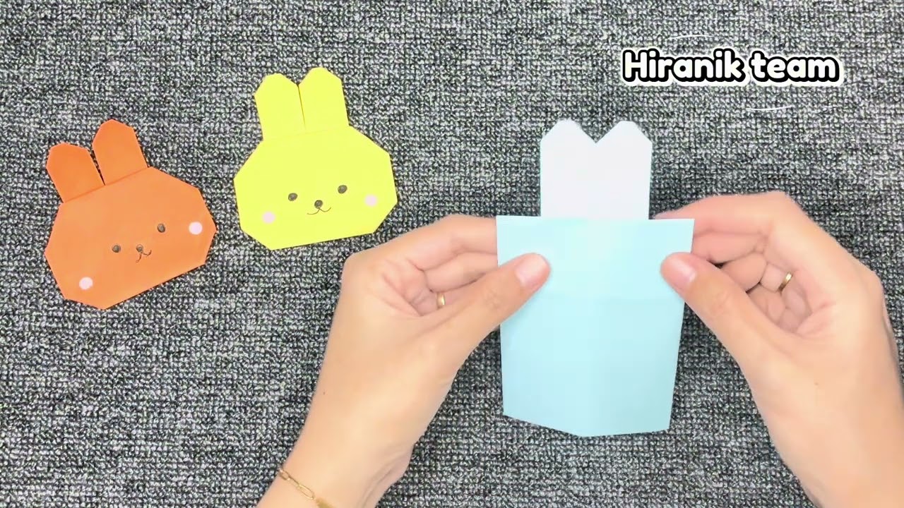 KELINCI LUCU DARI ORIGAMI - TUTORIAL ORIGAMI #diy #origami #trending #viral #tutorial 