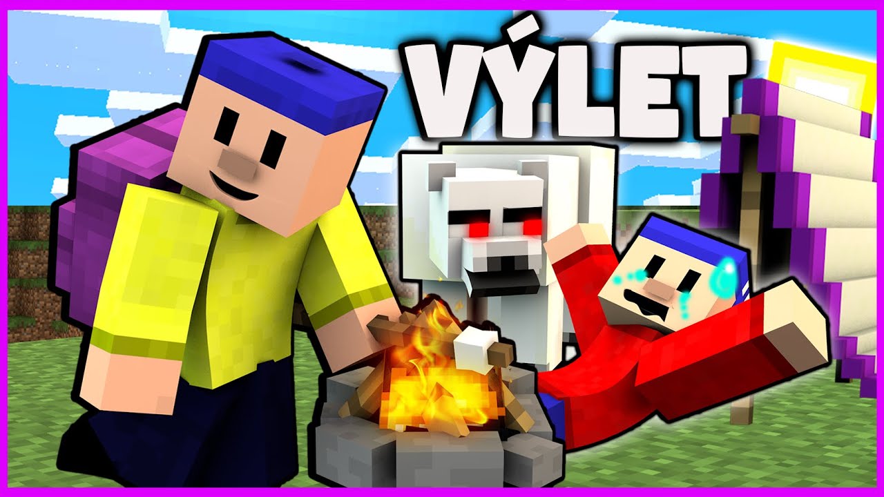 PAT A MAT VÝLET do PŘÍRODY PARODIE v MINECRAFTU
