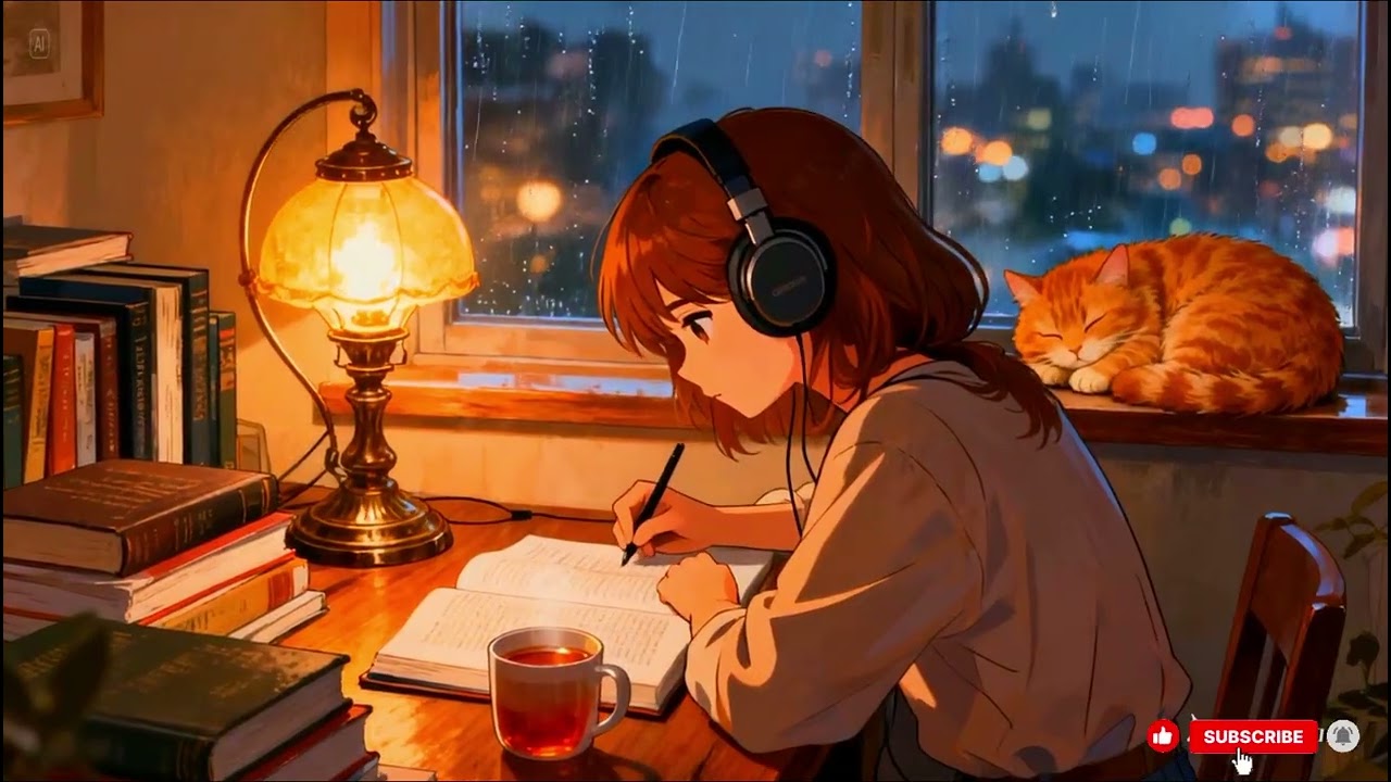 Study with Light Rain 🌧️ | Focus & Calm