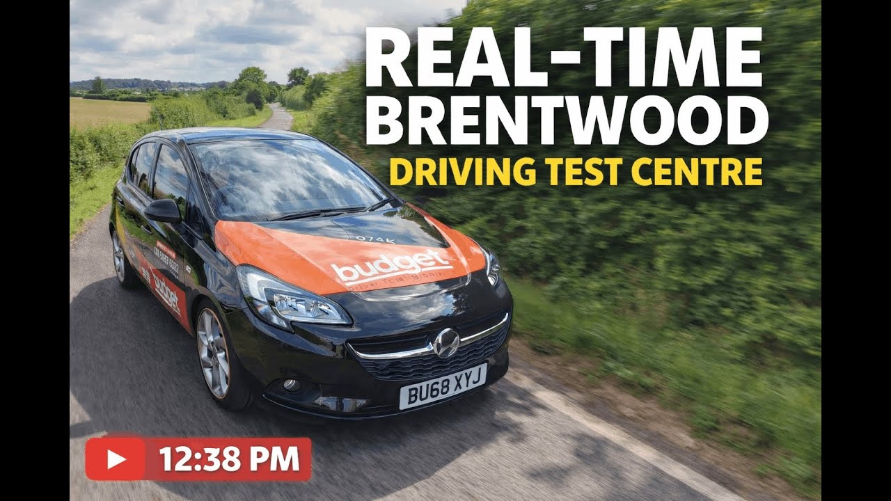 Brentwood Practical Driving Test Route | Real Test 12:38pm | Calm Voiceover Commentary | 35 minutes