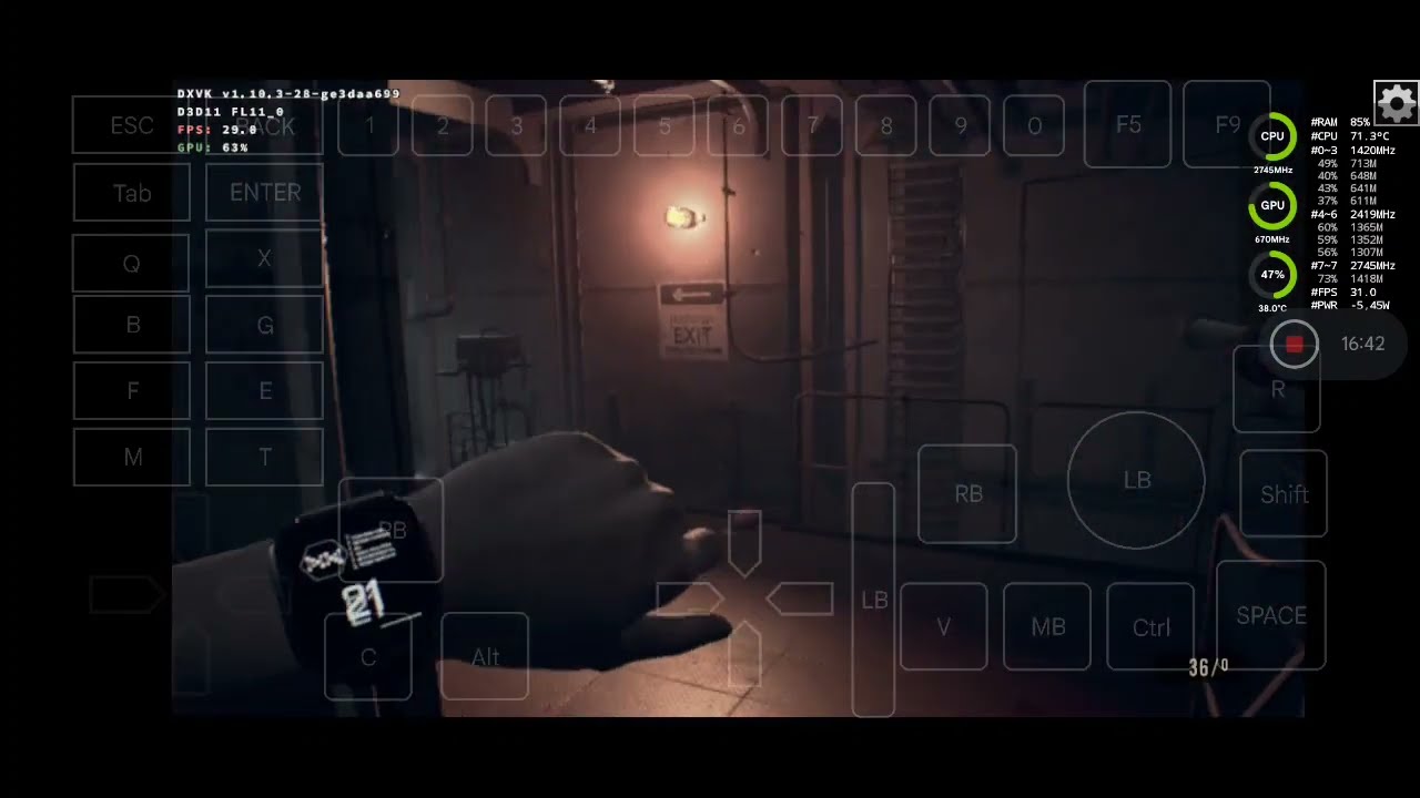 Mobox (WoW64): Resident Evil 7/ 8GB RAM Test/ 600p high Low Mix/ SD870