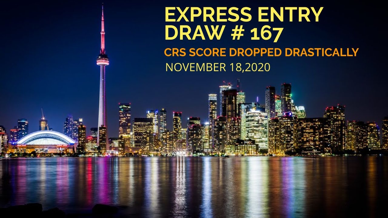 LATEST⚡ EXPRESS ENTRY DRAW# 167! BIGGEST💥 DRAW WITH BIG DROP IN CUT OFF SCORE! 18.11.2020 🇨🇦