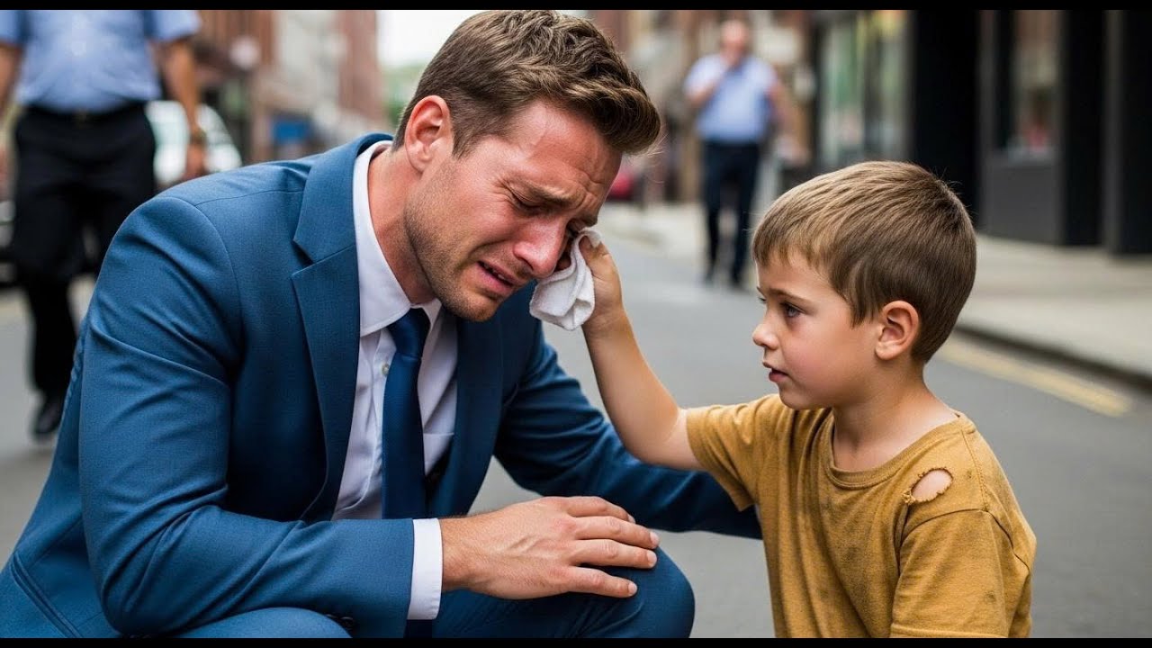 Personne n’osait approcher le milliardaire… jusqu’à ce qu’un jeune garçon sèche ses larmes