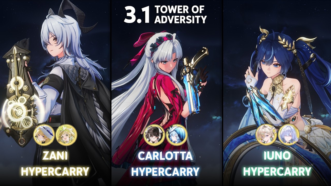 S0 Zani Hypercarry / S0 Carlotta Hypercarry / S0 Iuno Hypercarry | ToA 3.1 | Wuthering Waves